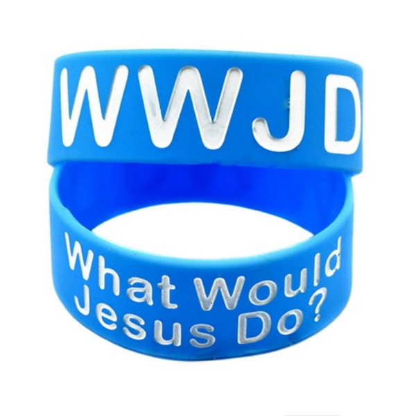 Amazon.com: Gejoy 24 Pieces WWJD Bracelets What Would Jesus Do Bracelets  Rubber Colorful WWJD Silicone Wristbands for Fundraiser Church Events Party  Favors : Toys & Games